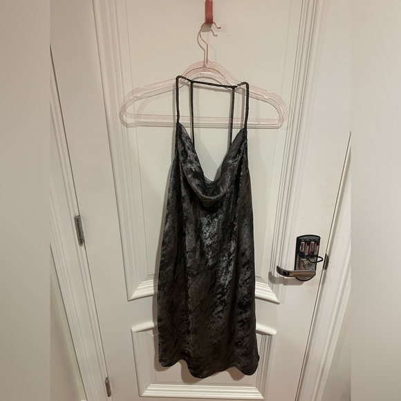 Halston Heritage Dresses & Skirts - Halston Heritage Gunmetal Slip Dress